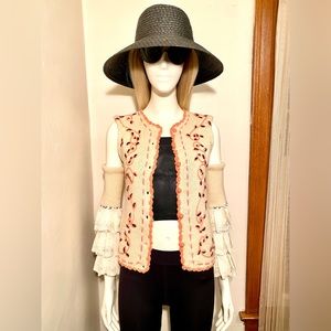 VINTAGE - Creme Sweater w/ Arm Warmers